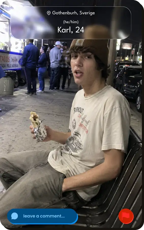 profile card: Karl, 24