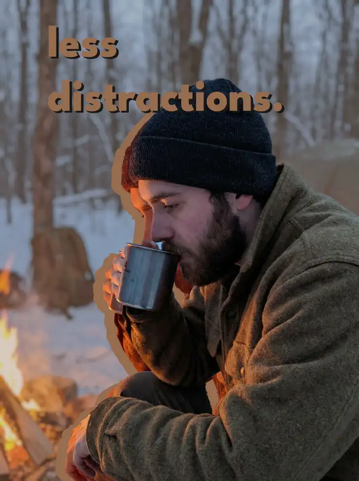 less distractions.