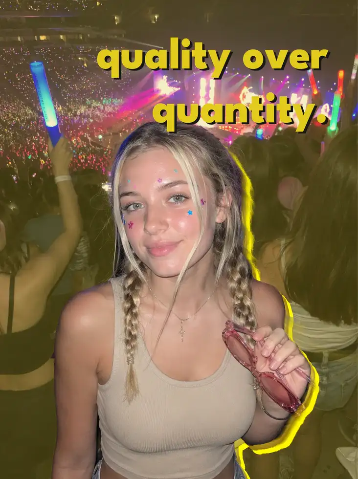 quality over quantity.